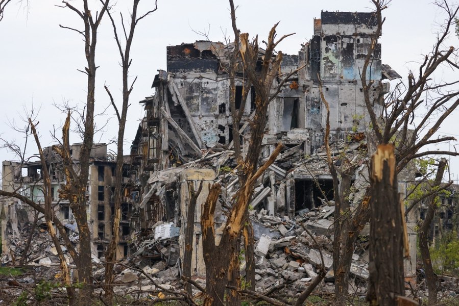 Satellite Images Suggest Russia Destroyed Mass Grave Site Near Mariupol