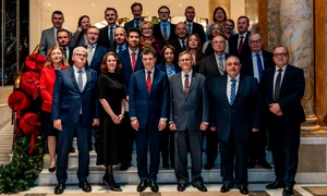 Nicuşor Dan, întâlnire cu ambasadorii UE la București FOTO FB nicusor dan jpg