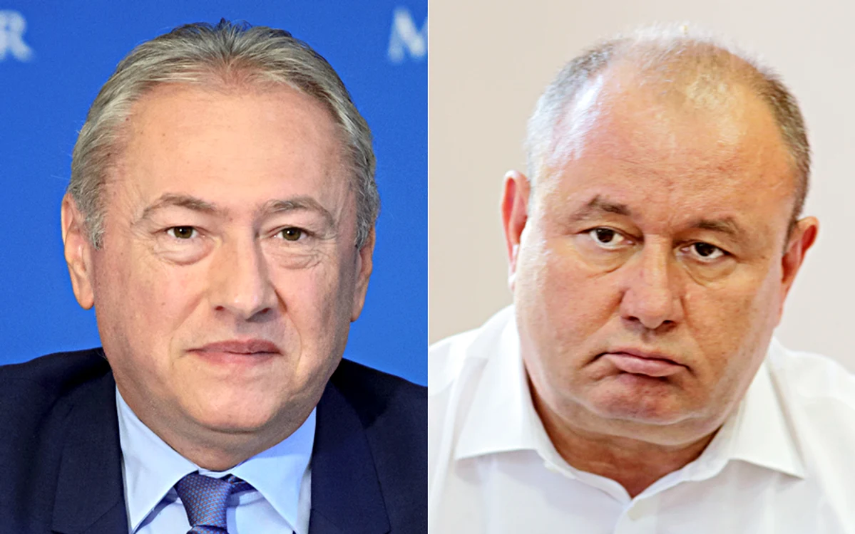Lucian Heiuș și Ion Mocioalcă / FOTO Mediafax Foto