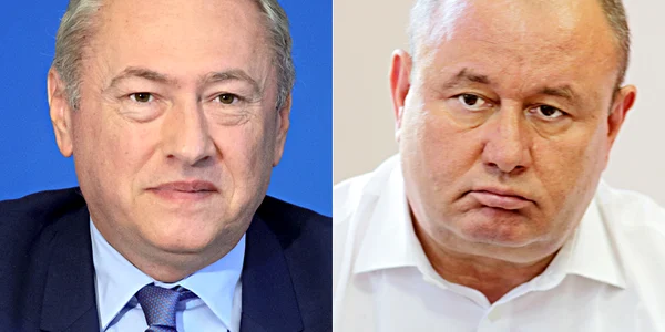 Lucian Heiuș și Ion Mocioalcă / FOTO Mediafax Foto