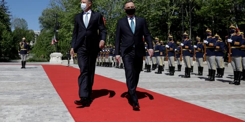 Vizită preşedintele Poloniei - Summit Bucureşti - Klaus Iohannis - Andrezj Duda - 10 mai 2021 / FOTO Inquam Photos / George Călin