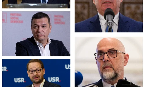 Nicusor Dan, Sorin Grindeanu, Dominic Fritz, Ilie Bolojan, Kelemen Hunor FOTO Colaj Adevărul