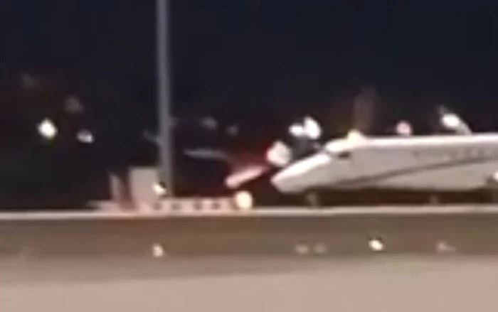 Avioane militare americane decolând de pe Aeroportul Vasil Levski din Sofia FOTO: Captură video