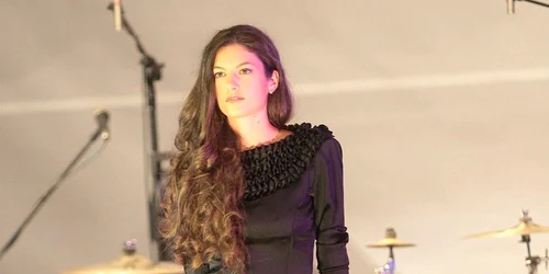 Gabriela Pop se află la prima defilare pe un podium