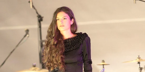Gabriela Pop se află la prima defilare pe un podium