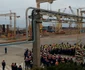 Protest la Șantierul Naval Mangalia FOTO BNS