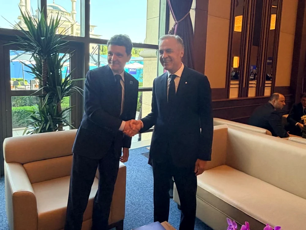 Nicușor Dan și Mark Carney/FOTO: X @NicusorDanRO