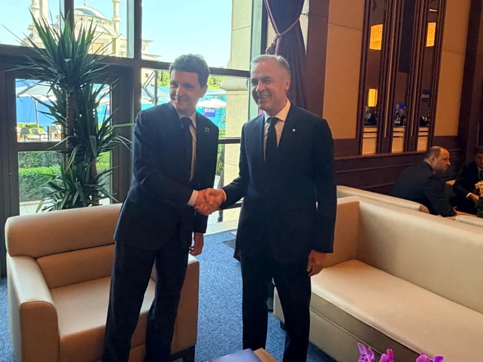 Nicușor Dan și Mark Carney/FOTO: X @NicusorDanRO