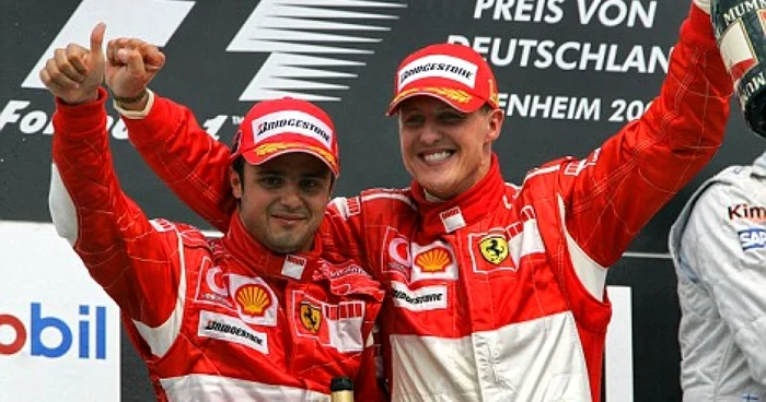 Felipe Massa şi Michael Schumacher FOTO AP