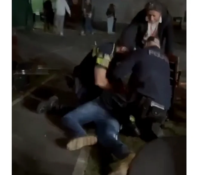Toró Tamás a fost pus la pământ de polițiști. FOTO captură video Transilvania 365