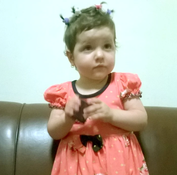 Florentina în iulie, după 4 luni de tratament