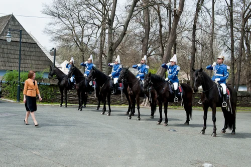 Maia Sandu, primită la Palatul Elisabeta