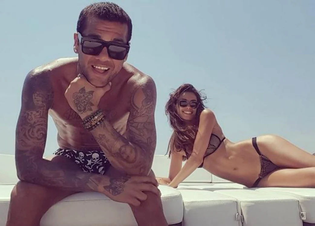 Dani Alves şi Joana Sanz