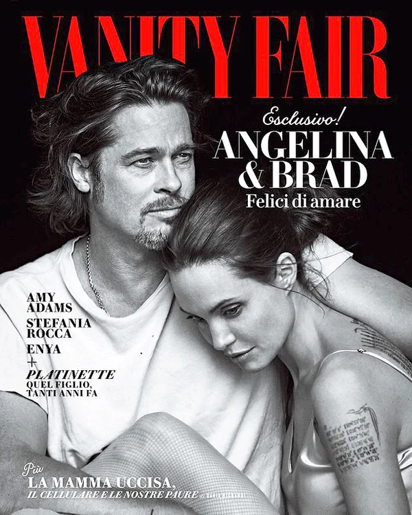 Angelina Jolie și Brad Pitt au pozat pentru Vanity Fair, Italia