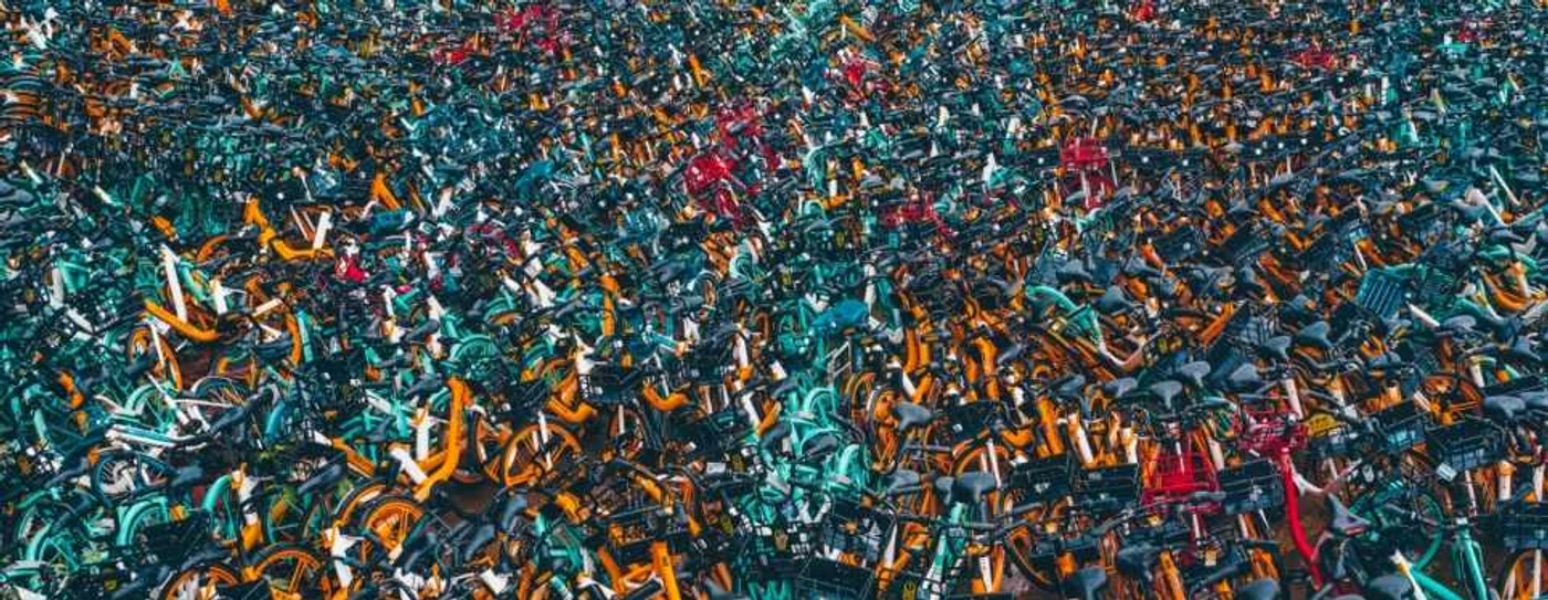 Cimitir de biciclete în Chengdu China FOTO Profimedia