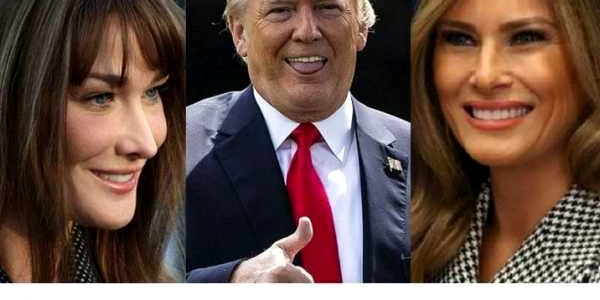 Donald Trump si Carla Bruni colaj