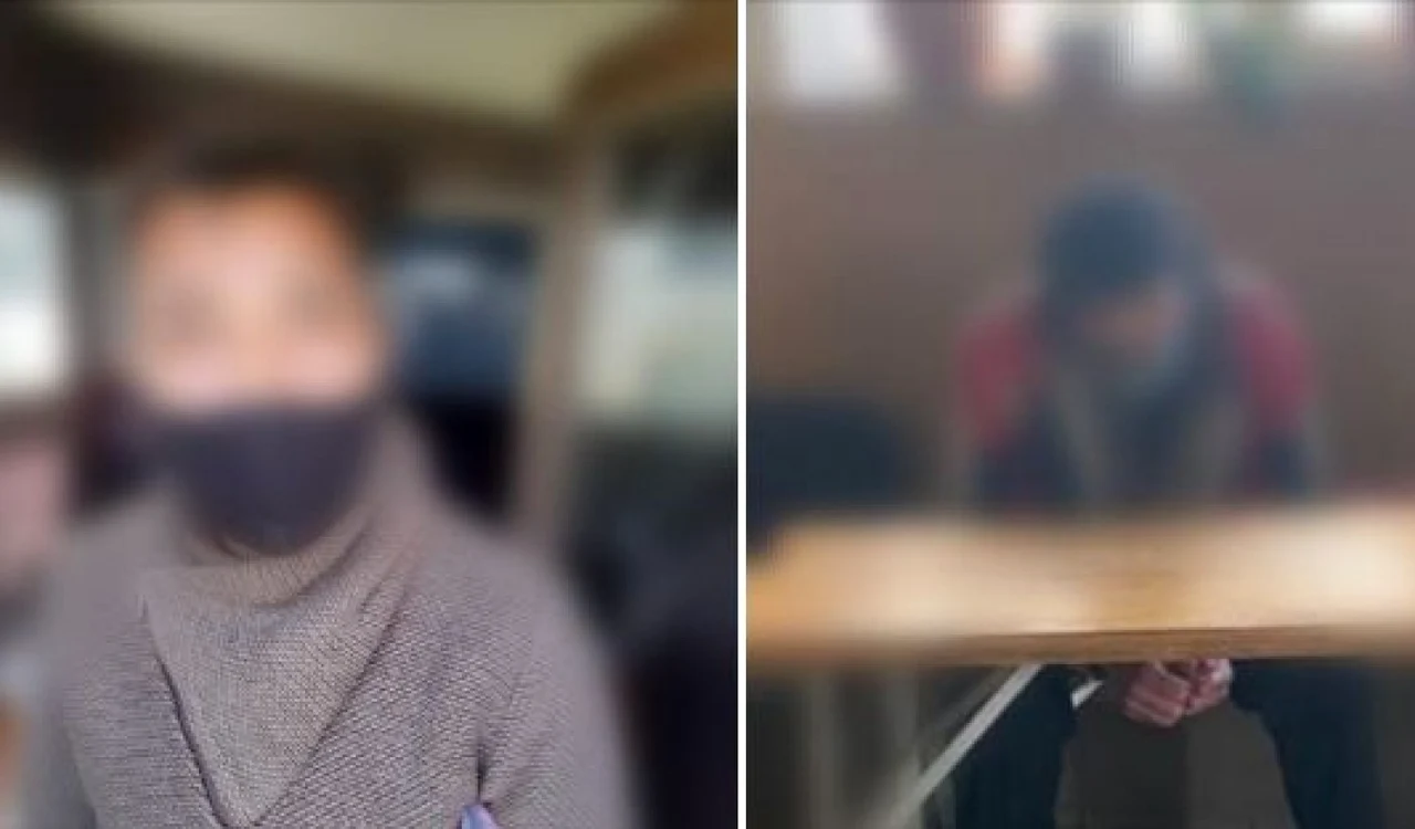 Cei doi au fost  prinşi în timp ce se masturbau lângă două instituţii publice