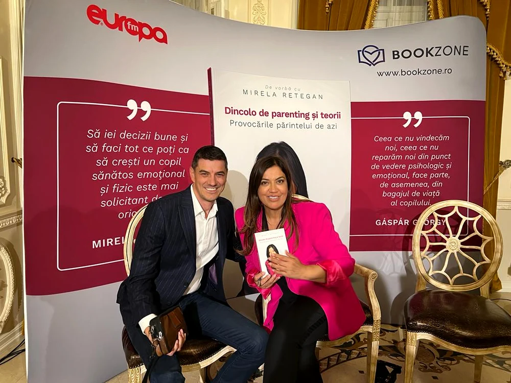Mirela Retegan și Florin Enceanu la lansare de carte 