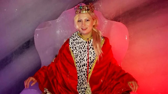 Adora a fost foarte încântată de "Castelul de gheață"