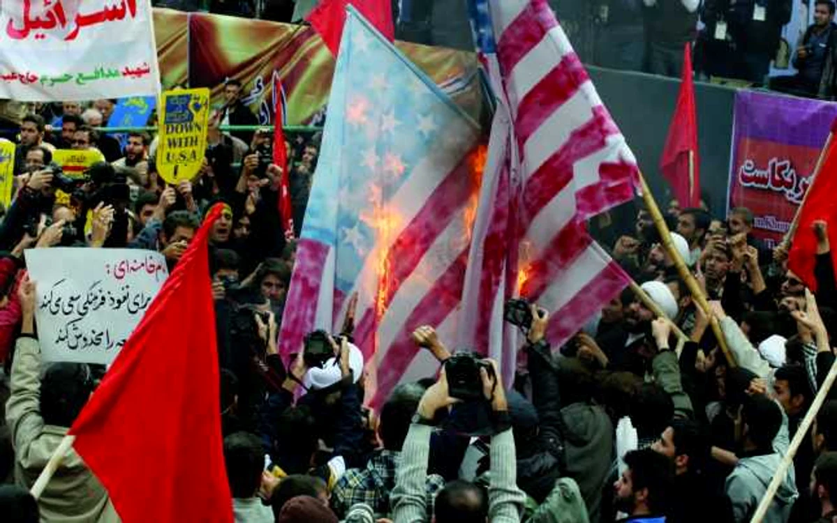 Manifestaţii anti-americană în Orientul Mijlociu FOTO Getty Images