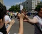 Marșul profesorilor spre Palatul Cotroceni. FOTO Inquam Photos / Octav Ganea