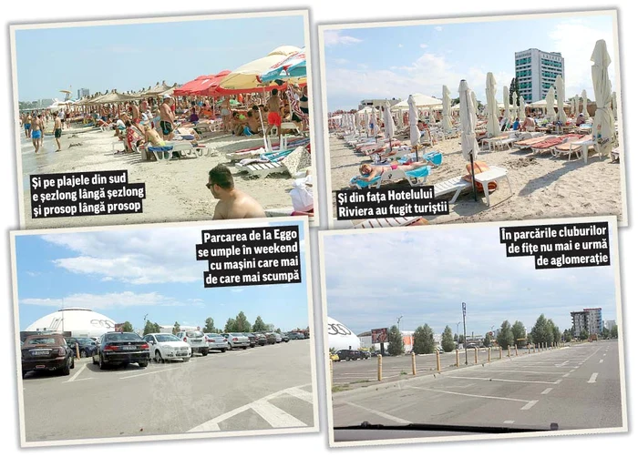 
    Sâmbătă. Puhoi de lume pe plaja Fratelli din Mamaia. Luni. Aceeaşi plajă, aceeaşi oră. Aproape nimeni pe şezlong   