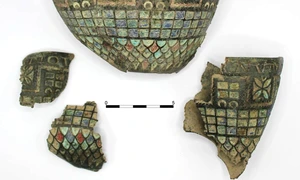 „Cupa Berlanga” a fost descoperită spartă în patru bucăți (© Roberto De Pablo)