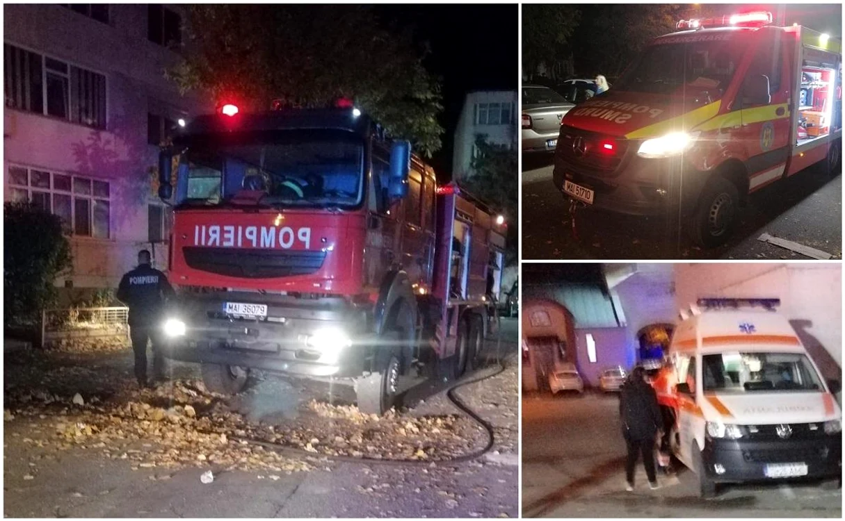 
    Incendiul a izbucnit într-un apartament de la etajul 4Foto: observatornews.ro  