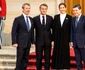 Nicușor Dan, poză cu regele și regina Danemarcei, alături de Emmanuel Macron FOTO AFP