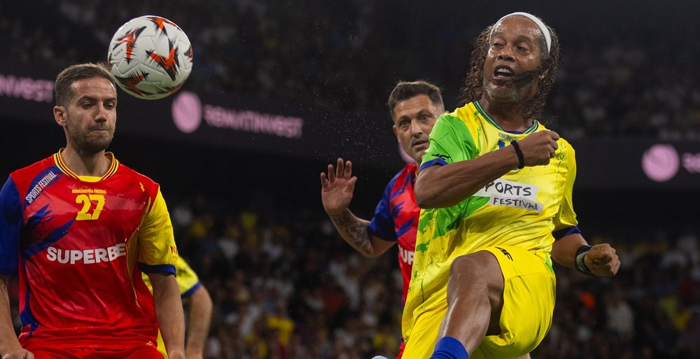 Ce a scris Ronaldinho despre români, la o zi după ce a participat la Sports Festival, la Cluj-Napoca