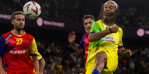 Ronaldinho, la Cluj-Napoca. Foto Facebook Sports Festival