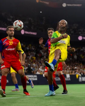 Ronaldinho, la Cluj-Napoca. Foto Facebook Sports Festival