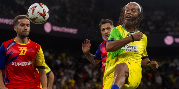 Ronaldinho, la Cluj-Napoca. Foto Facebook Sports Festival