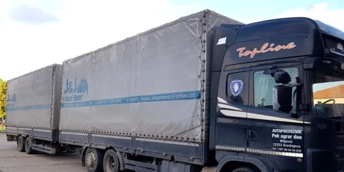 tir plin cu tigari FOTO STPF Mehedinti