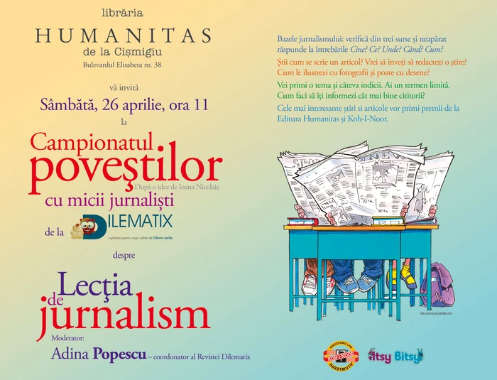 Campionatul Poveştilor cu micii jurnalişti de la Dilematix jpeg