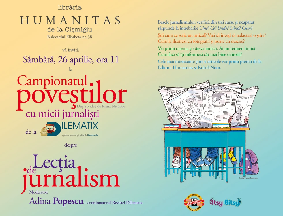 Campionatul Poveştilor cu micii jurnalişti de la Dilematix jpeg