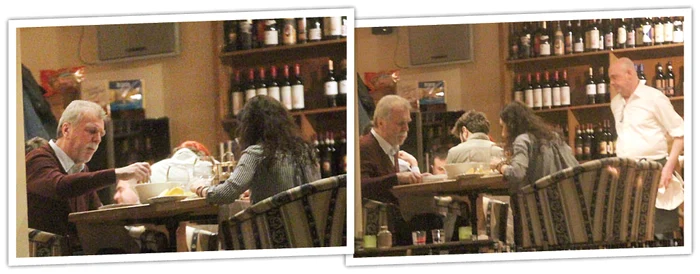 Dinu Gheorghe a mâncat pe nerăsuflate primul fel și a așteptat desertul