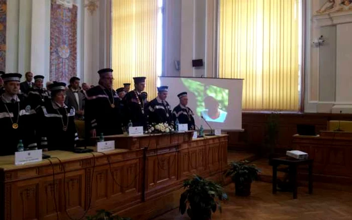 Senatul UBB la deschiderea anului universitar 2013. FOTO: Remus Florescu