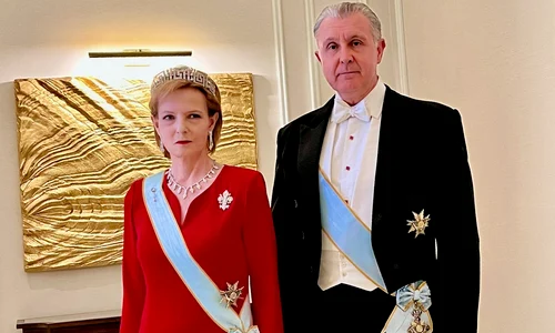 Majestatea Sa Margareta si Principele Radu la nunta din Iordania 2023   Casa Regala (1) jpg