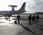 Primul dintre cele trei avioane AWACS care vor opera din România aterizează în Otopeni, Ilfov. FOTO Inquam Photos / George Călin