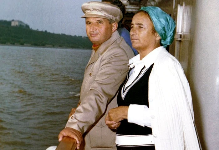 Elena și Nicolae Ceaușescu, într-o vacanță în Deltă, în 1976