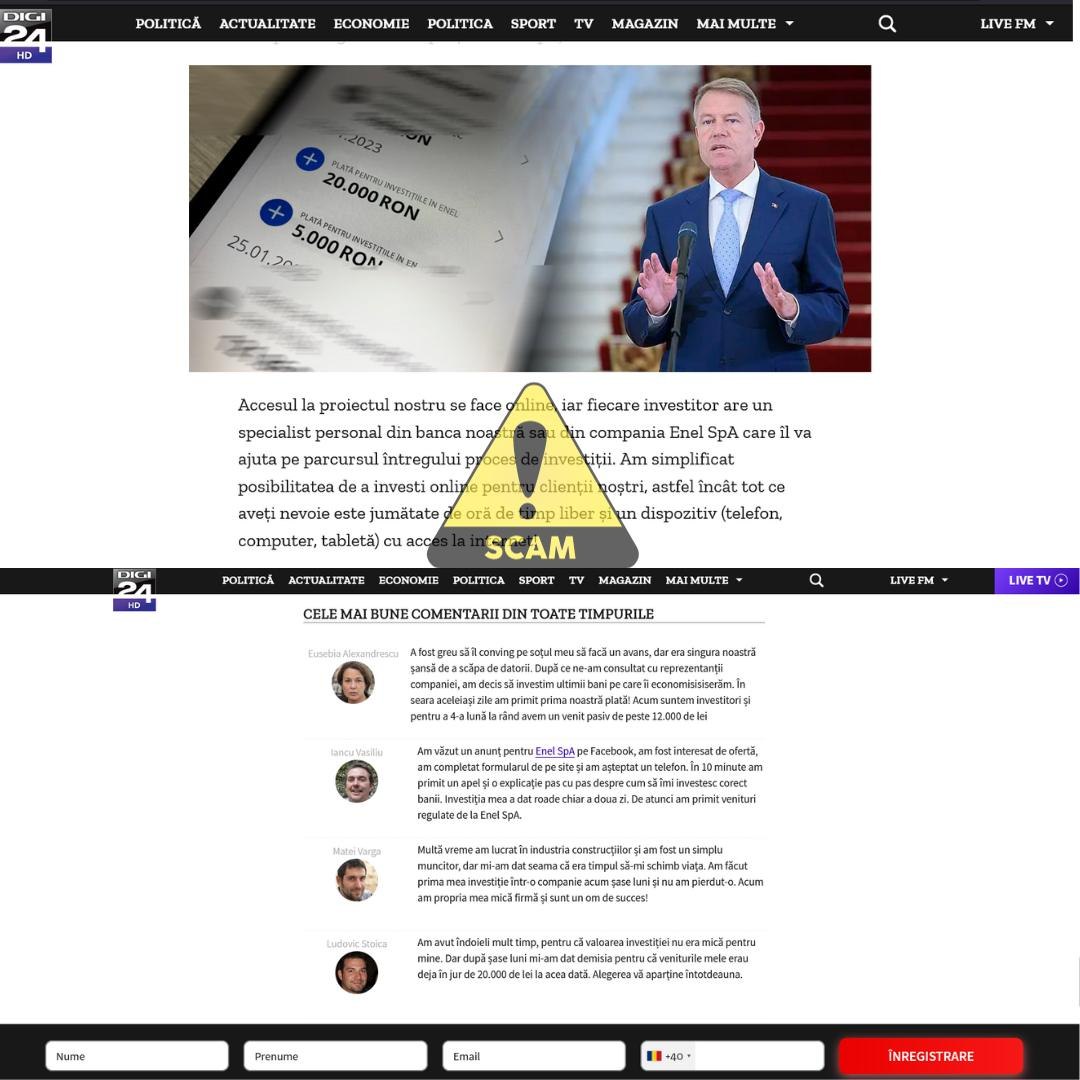 Noi postări cu false oportunităţi de investiţii vizează utilizatori din România ai Meta. Cum ne ferim de capcane Noi postări cu false oportunităţi de investiţii vizează utilizatori din România ai Meta. Cum ne ferim de capcane