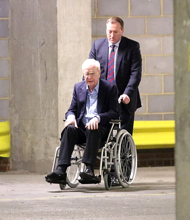 Exclusive: Sir Michael Caine spotted in a wheelchair jpeg