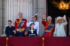 Printul George, Printul William, Printul Louis, Printesa Kate, Printesa Charlotte, Regele Charles si Regina Camilla la Trooping the Colour 2024  profimedia 0881837144 jpg