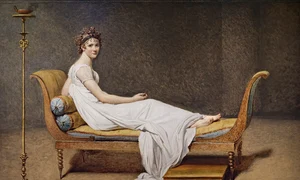 Portretul doamnei Récamier, pictat de Jacques-Louis David (1800), aflat în patrimoniul Muzeului Luvru din Paris (© Wikimedia Commons)