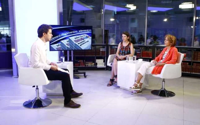 Camelia Doru şi Elena Pătrăţeanu la Adevarul Live / Foto David Muntean