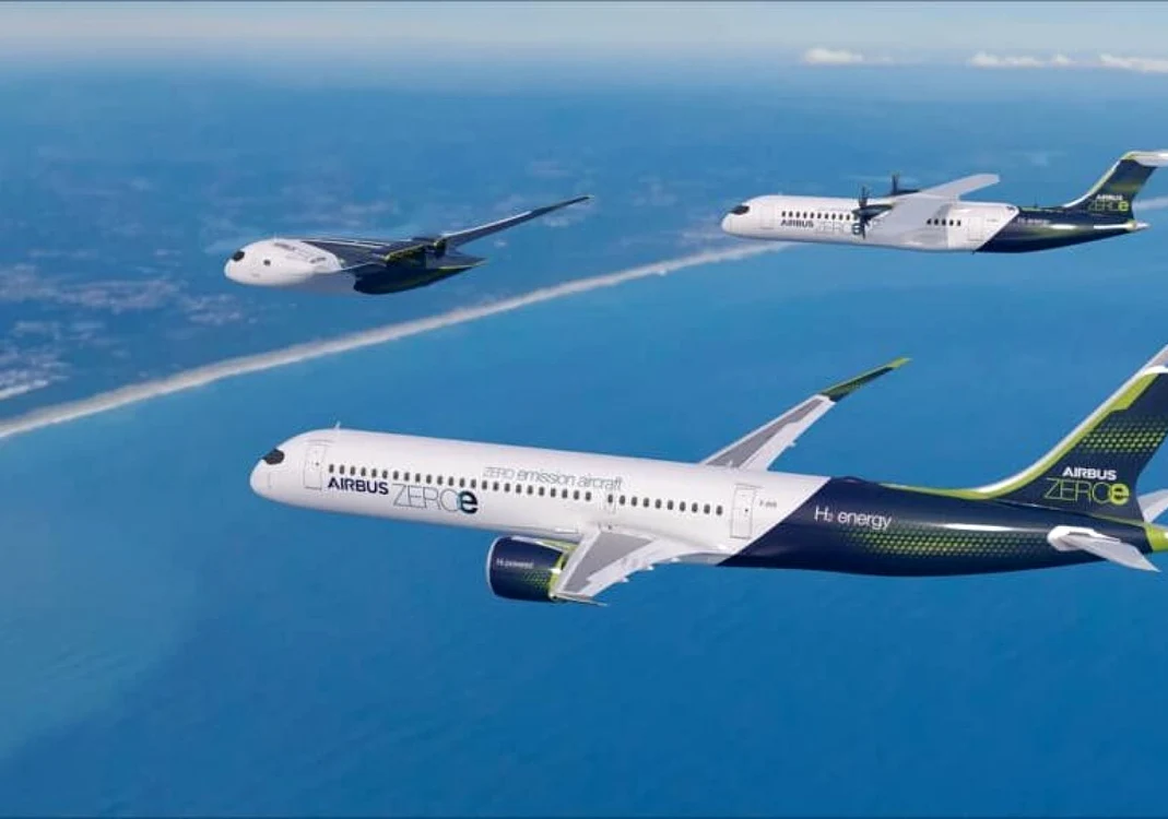 Cele trei modele de avioane Airbus cu hidrogen
