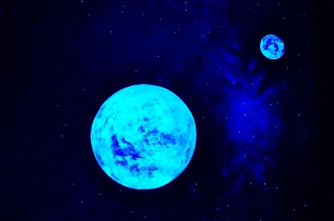 Primele imagini cu cel mai mare tablou din lume care înfăţişează o galaxie, realizat de un român