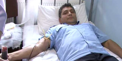 Comandantul jandarmilor, primul la donat de sânge