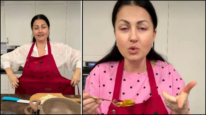 Gabriela Cristea în bucătărie - Foto: Instagram